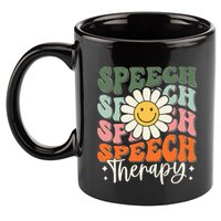 Speech Therapy Retro Speech Language Pathologist  11oz C Handle Ceramic Mug