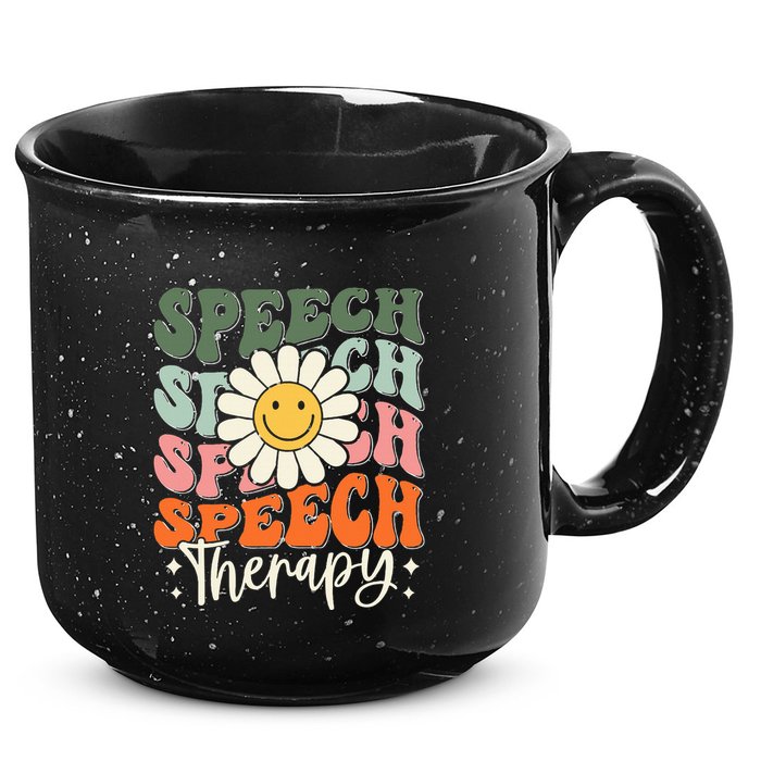 Speech Therapy Retro Speech Language Pathologist  15oz Campfire Ceramic Mug