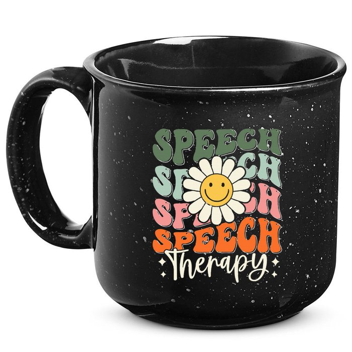 Speech Therapy Retro Speech Language Pathologist  15oz Campfire Ceramic Mug