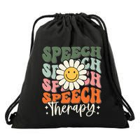 Speech Therapy Retro Speech Language Pathologist  Drawstring Bag