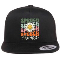 Speech Therapy Retro Speech Language Pathologist  Flatbill Hat
