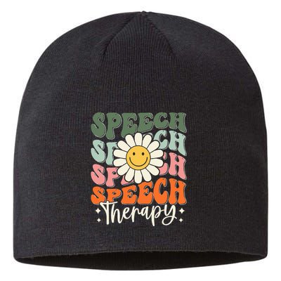 Speech Therapy Retro Speech Language Pathologist  Sustainable Beanie