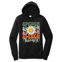 Speech Therapy Retro Speech Language Pathologist  Women's Pullover Hoodie