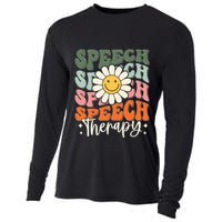 Speech Therapy Retro Speech Language Pathologist  Cooling Performance Long Sleeve Crew