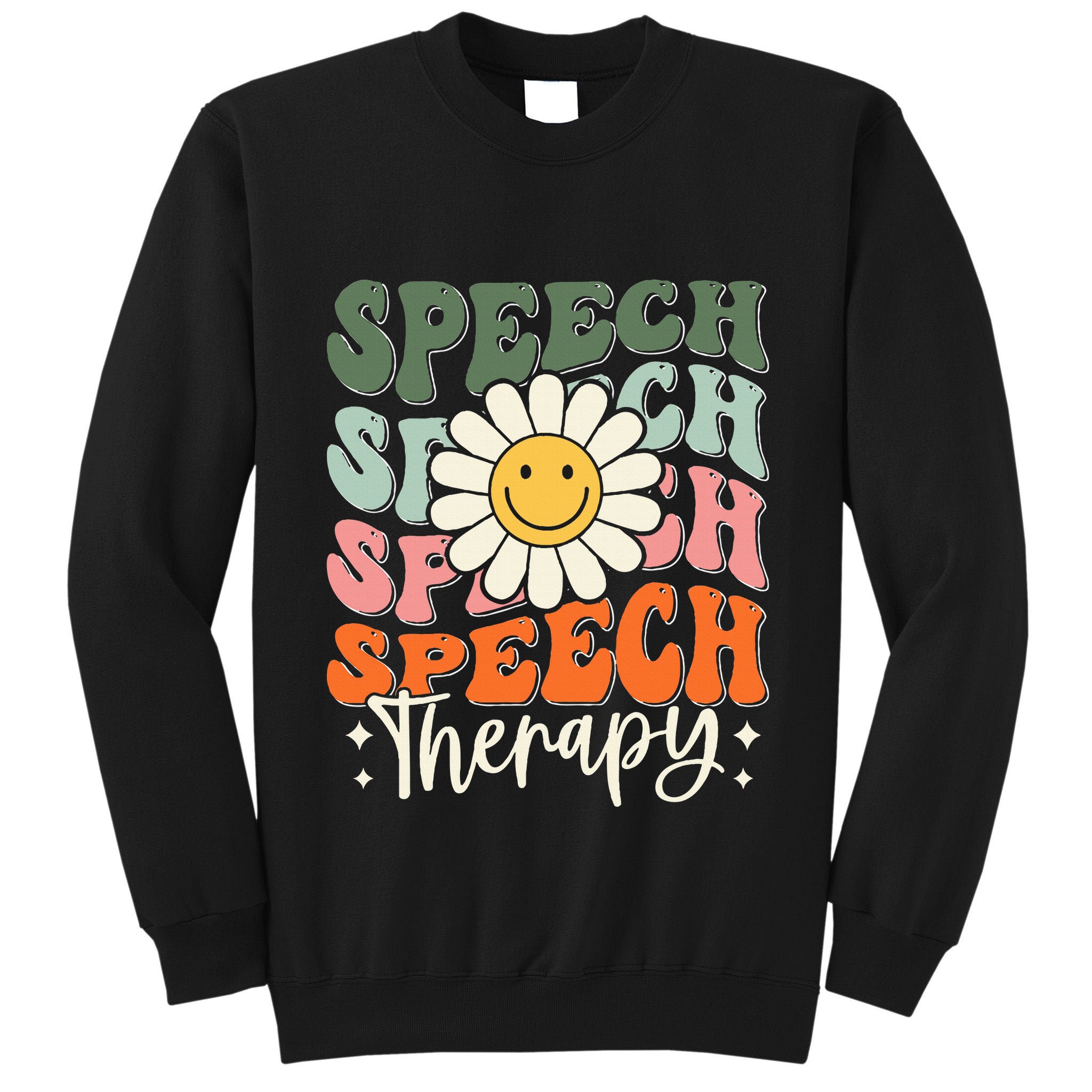 Speech Therapy Retro Speech Language Pathologist  Tall Sweatshirt