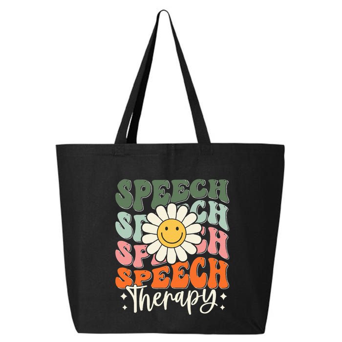 Speech Therapy Retro Speech Language Pathologist  25L Jumbo Tote