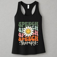 Speech Therapy Retro Speech Language Pathologist  Womens Tank Top