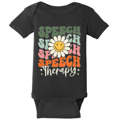 Speech Therapy Retro Speech Language Pathologist  Baby Bodysuit