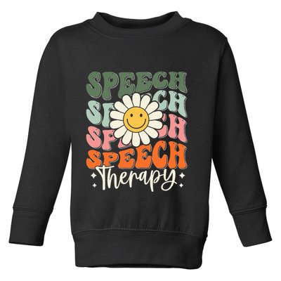 Speech Therapy Retro Speech Language Pathologist  Toddler Sweatshirt