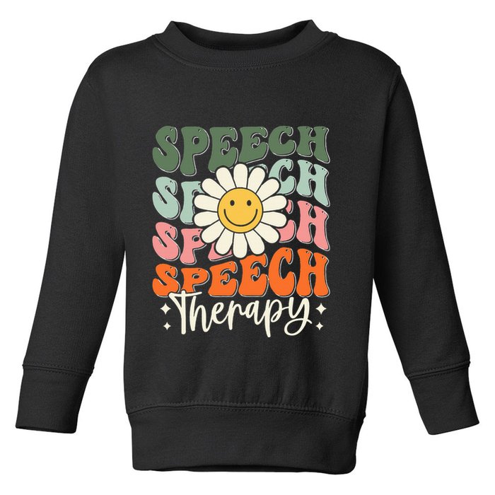 Speech Therapy Retro Speech Language Pathologist  Toddler Sweatshirt