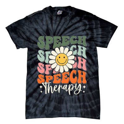 Speech Therapy Retro Speech Language Pathologist  Tie-Dye T-Shirt