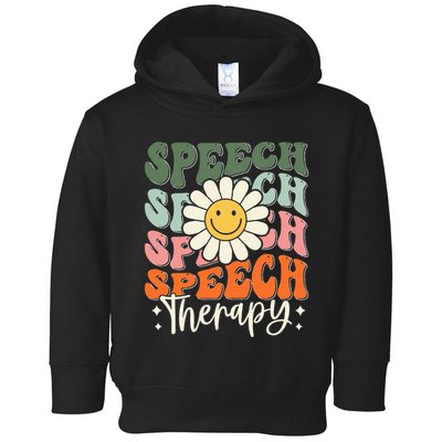 Speech Therapy Retro Speech Language Pathologist  Toddler Hoodie