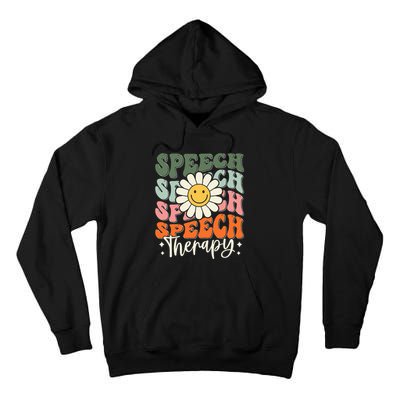 Speech Therapy Retro Speech Language Pathologist  Tall Hoodie