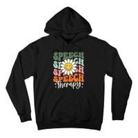 Speech Therapy Retro Speech Language Pathologist  Tall Hoodie