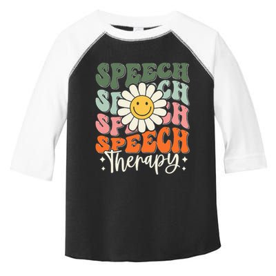 Speech Therapy Retro Speech Language Pathologist  Toddler Fine Jersey T-Shirt