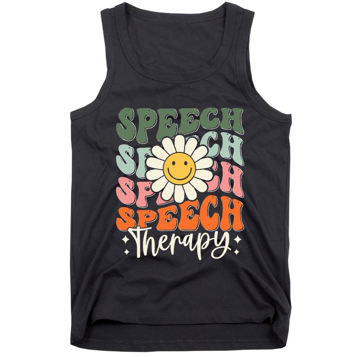 Speech Therapy Retro Speech Language Pathologist  Tank Top