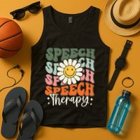 Speech Therapy Retro Speech Language Pathologist  Tank Top