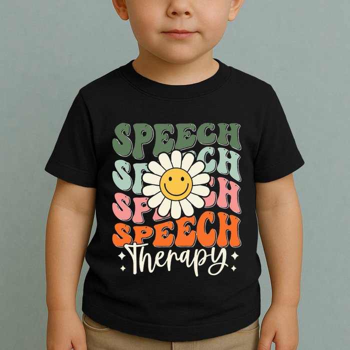 Speech Therapy Retro Speech Language Pathologist  Toddler T-Shirt