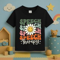 Speech Therapy Retro Speech Language Pathologist  Toddler T-Shirt