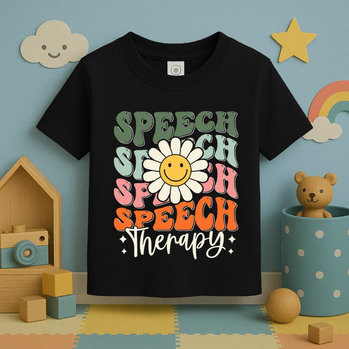 Speech Therapy Retro Speech Language Pathologist  Toddler T-Shirt