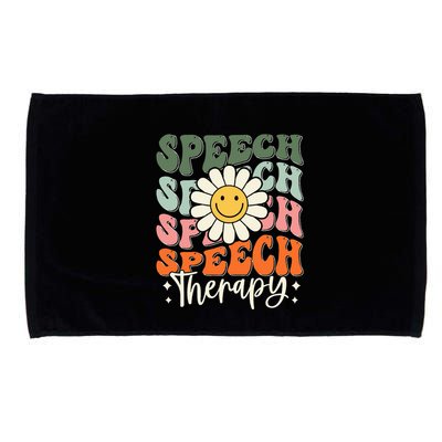Speech Therapy Retro Speech Language Pathologist  Microfiber Hand Towel