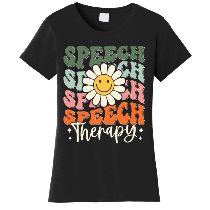 Speech Therapy Retro Speech Language Pathologist  Women's T-Shirt