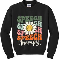Speech Therapy Retro Speech Language Pathologist  Kids Sweatshirt
