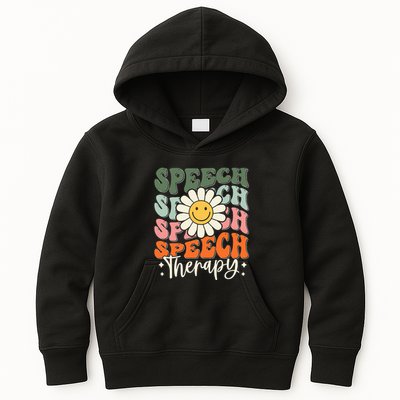 Speech Therapy Retro Speech Language Pathologist  Kids Hoodie