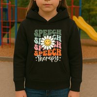 Speech Therapy Retro Speech Language Pathologist  Kids Hoodie