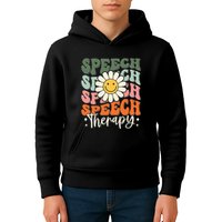Speech Therapy Retro Speech Language Pathologist  Kids Hoodie
