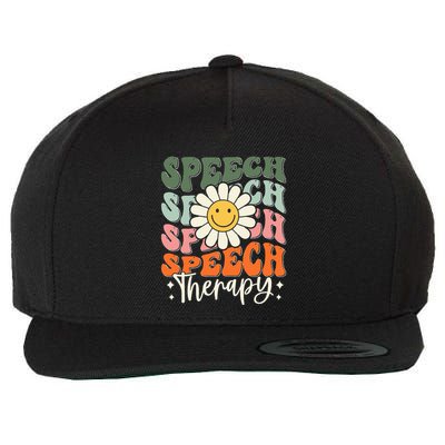 Speech Therapy Retro Speech Language Pathologist  Wool Snapback Cap