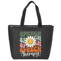 Speech Therapy Retro Speech Language Pathologist  Zip Tote Bag