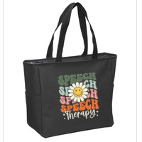 Speech Therapy Retro Speech Language Pathologist  Zip Tote Bag