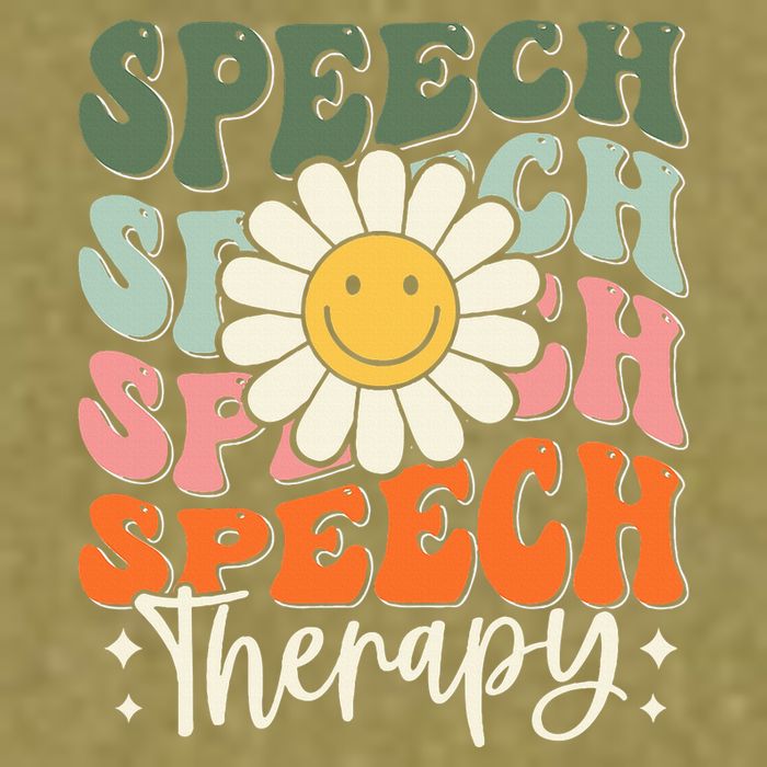 Speech Therapy Retro Speech Language Pathologist  Garment-Dyed Women's Muscle Tee