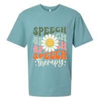 Speech Therapy Retro Speech Language Pathologist  Sueded Cloud Jersey T-Shirt