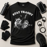 Stay Trashy Raccoon Cooling Performance Crew T-Shirt