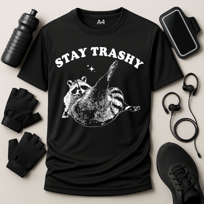 Stay Trashy Raccoon Cooling Performance Crew T-Shirt