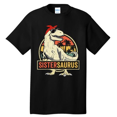 Sistersaurus T Rex Dinosaur Sister Saurus Family Matching Tall T-Shirt