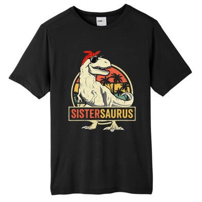 Sistersaurus T Rex Dinosaur Sister Saurus Family Matching Tall Fusion ChromaSoft Performance T-Shirt