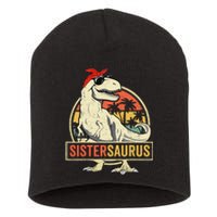 Sistersaurus T Rex Dinosaur Sister Saurus Family Matching Short Acrylic Beanie