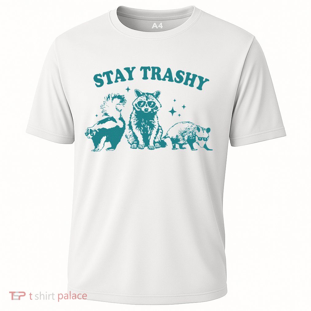 Stay Trashy Raccoon Opossum Skunk Gift Cooling Performance Crew T-Shirt