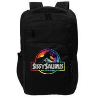 Sissysaurus T Rex Dinosaur Sissy Saurus Family Matching Impact Tech Backpack