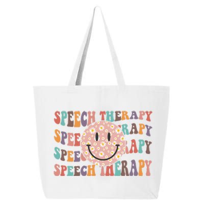 Speech Therapy Retro Speech Therapy SLP Team Teacher 25L Jumbo Tote