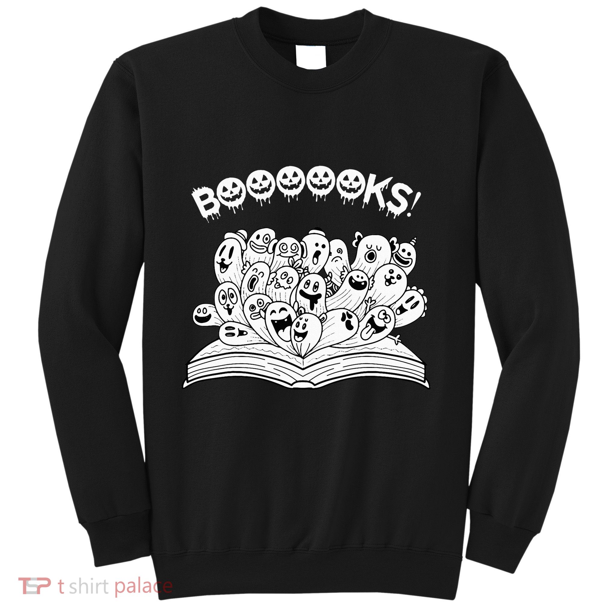 Spooky Teacher Reads Ghostly Halloween Books Sweatshirt