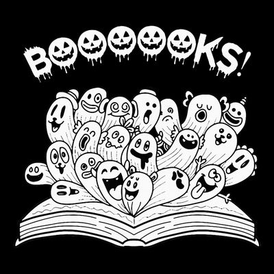 Spooky Teacher Reads Ghostly Halloween Books T-Shirt