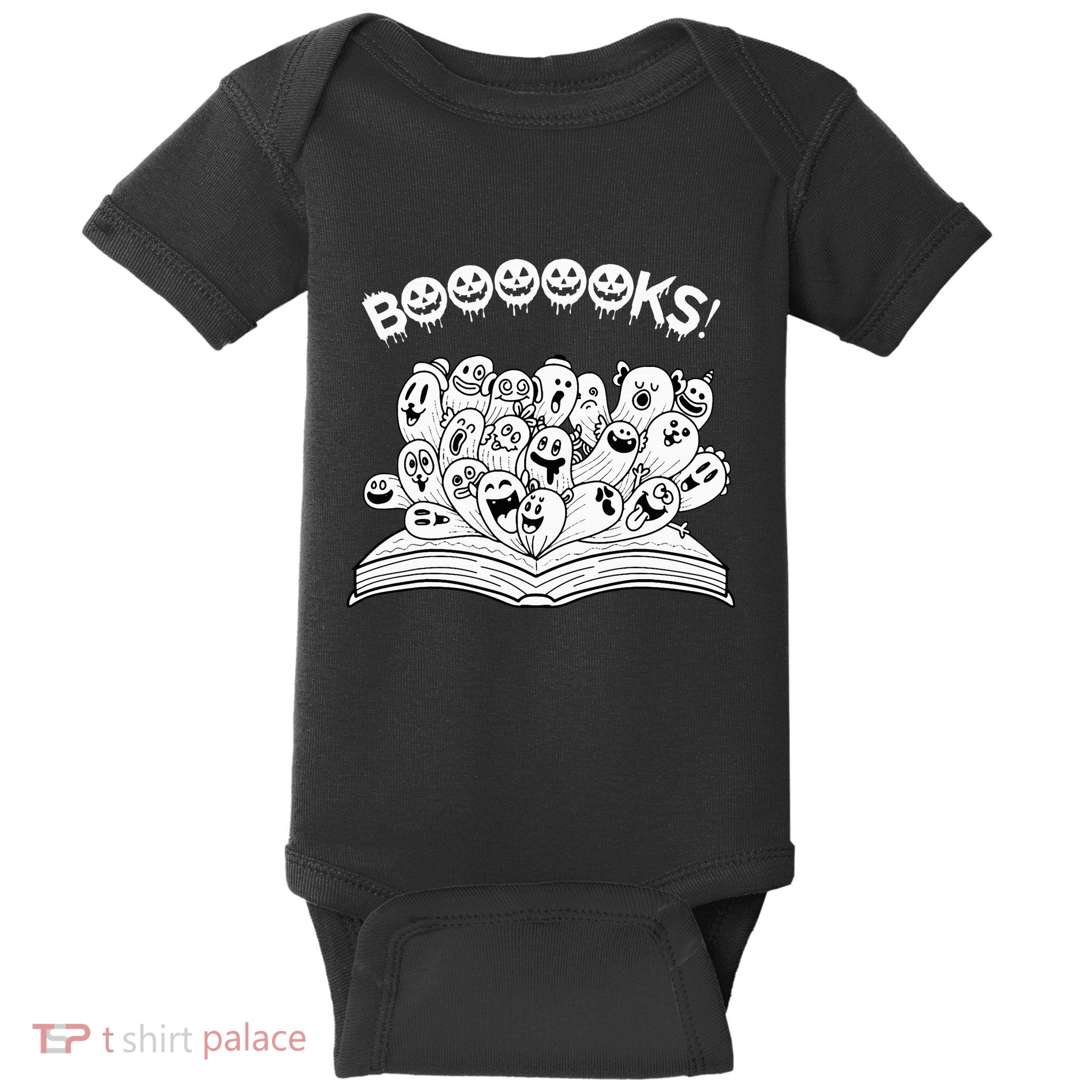 Spooky Teacher Reads Ghostly Halloween Books Baby Bodysuit