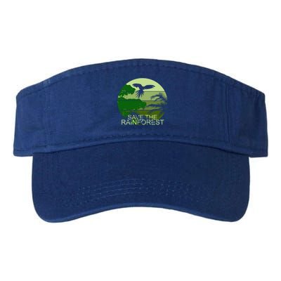 Save The Rainforest Environt Wildlife Conservation Gift Valucap Bio-Washed Visor