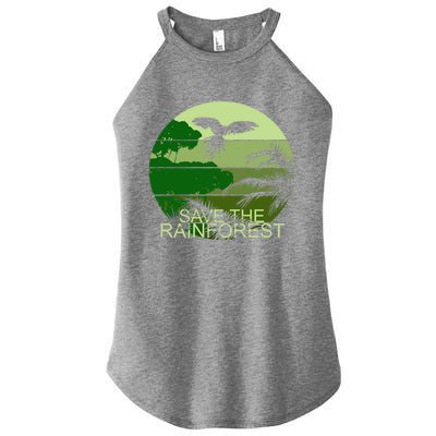 Save The Rainforest Environt Wildlife Conservation Gift Women’s Perfect Tri Rocker Tank