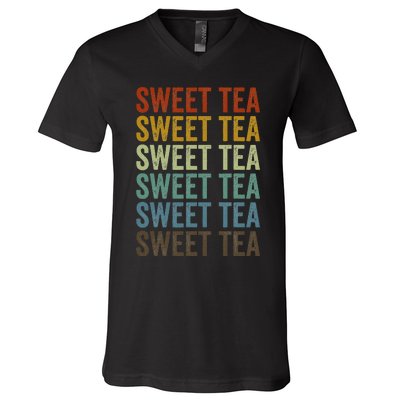 Sweet Tea Retro V-Neck T-Shirt