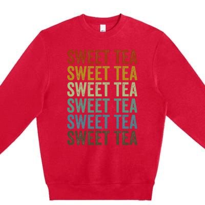 Sweet Tea Retro Premium Crewneck Sweatshirt